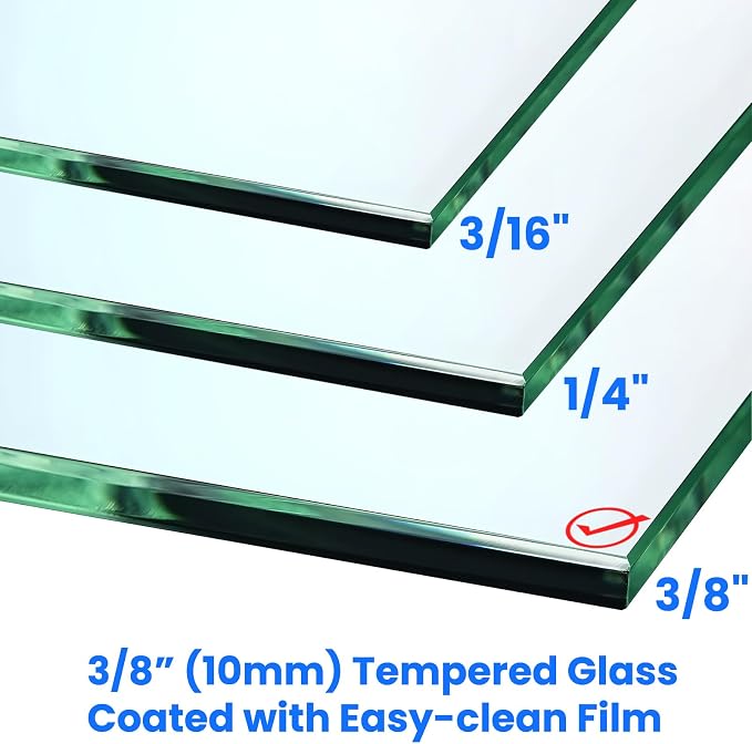 34" W x 72" H Shower Screen, Glass Shower Panel - Image 3