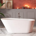69" Acrylic Freestanding Bathtub, Single Slipper Free Standing Tub, Soaking Tub by Mokleba
