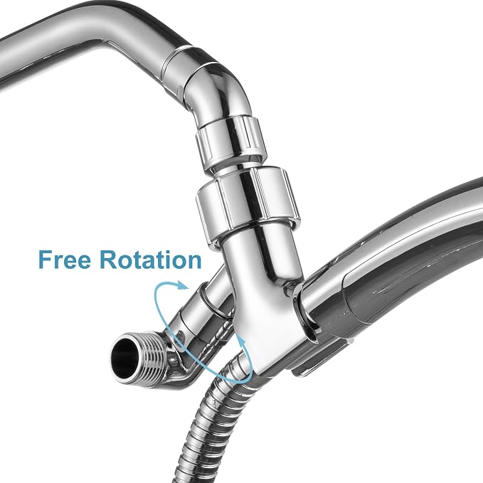 OFFO Shower Head Elbow Adapter, All Metal Handheld Shower Head Elbow Adapter - Image 5