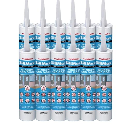 Window & Door – 100% Silicone Caulk White, Window Seal, RTV Silicone Sealant by SILIMAX