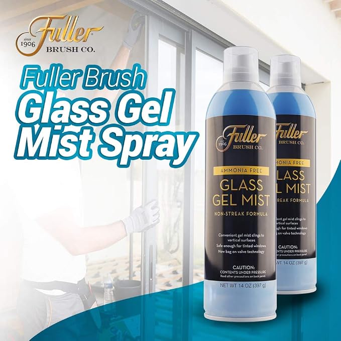 Fuller Brush Glass Gel Mist Spray – 14 oz Glass Cleaner - Image 2