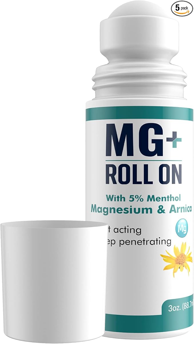 MARS WELLNESS MG+ Cooling Roll on Pain Relief – Fast Acting Arnica Roll on 5% by MarsWellness