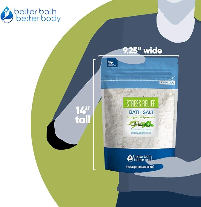 Stress Relief Bath Salt 128 Ounces Epsom Salt - Image 5