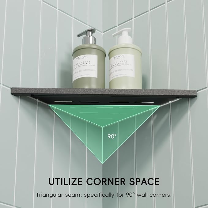 10’’ Shower Corner Shelf, Stainless Steel Shower Shelves - Image 5