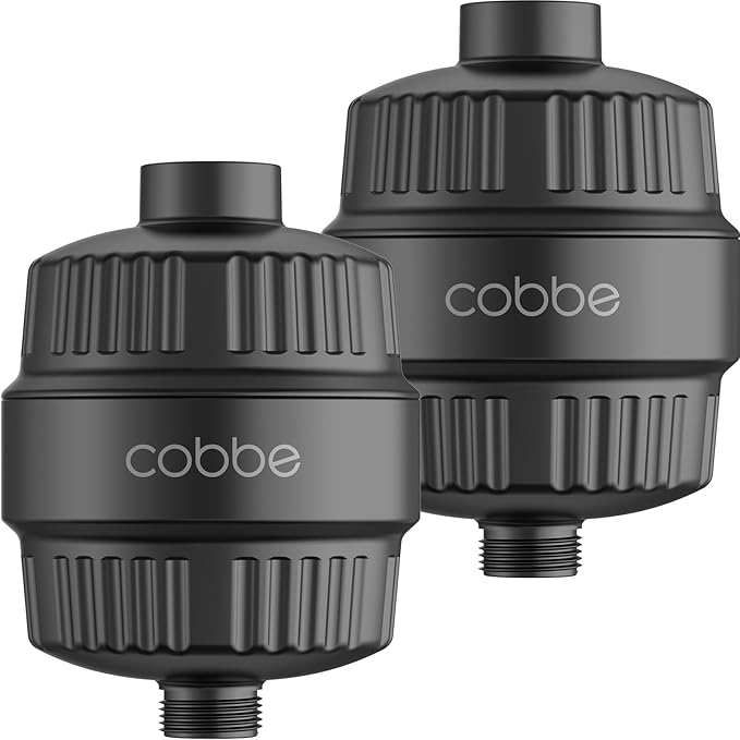 Cobbe HD HEAVY DUTY High Output Shower Filter 2 Pack – 99% REMOVAL Shower Head by CobbeforQualityLife