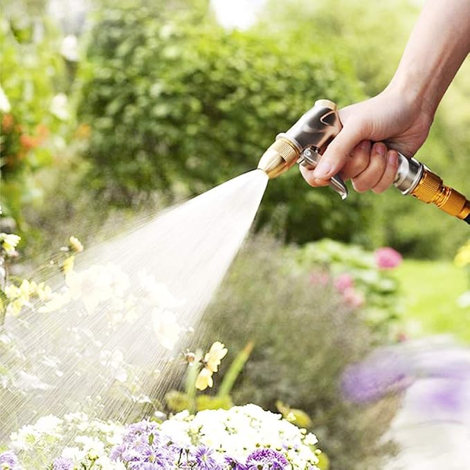 FANHAO Upgraded Garden Hose Nozzle Sprayer, 100% Heavy Duty Metal Handheld - Image 2