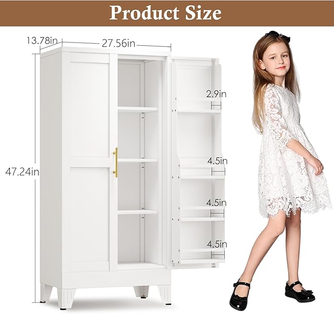 Metal Kitchen Pantry Cabinet, Storage Cabinets - Image 2