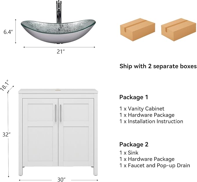 YOURLITE 30" Bathroom Vanity - Image 2