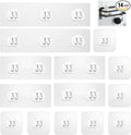 Shower Caddy Adhesive Replacement Hooks 14 Pack, Strong Transparent No Drilling by Unknown
