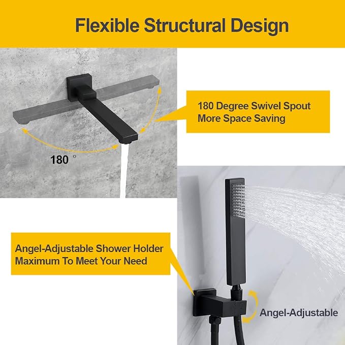 Wall Mounted Bathtub Faucet - Image 4