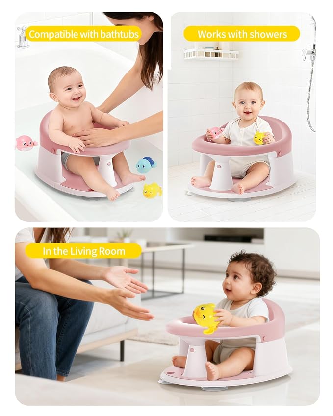 Baby Bath Seat for Babies 6 Months & Up, Bath Seats for Babies Sitting Up - Image 7