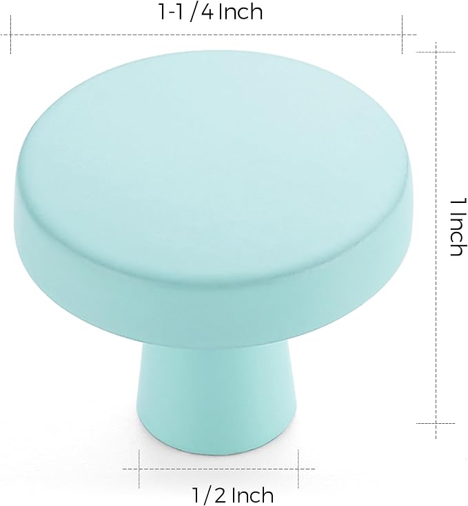 Ravinte 25 Pack Drawer Pulls 1-1/4 Inch Kitchen Cabinet Knobs Solid Round - Image 3