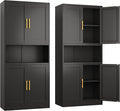 Black Metal Pantry Cabinet by Ckzbx