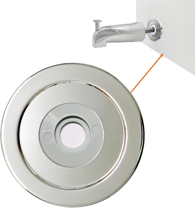 1/4" Thick SUS304 Tub Spout Cover Ring, Bathtub Faucet Surround Sealing Spacer by HWALU-Buildtolast