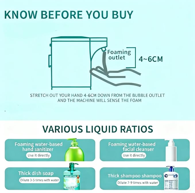Automatic Foaming Soap Dispenser, Touchless Foam Soap Dispenser 4-Level - Image 5