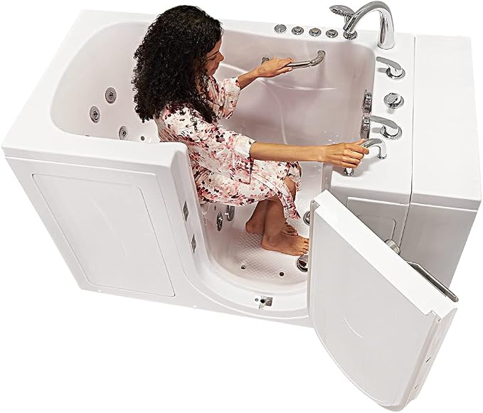Ella Capri 30"x52" Acrylic Air and Hydro Massage Walk-In Bathtub - Image 3