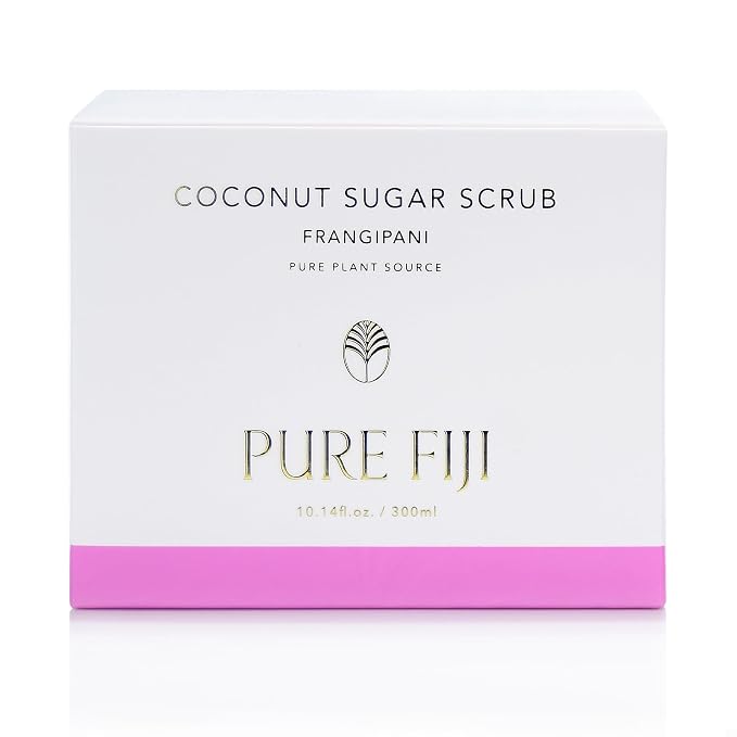 Pure Fiji Coconut Sugar Body Scrub, Frangipani - Image 3