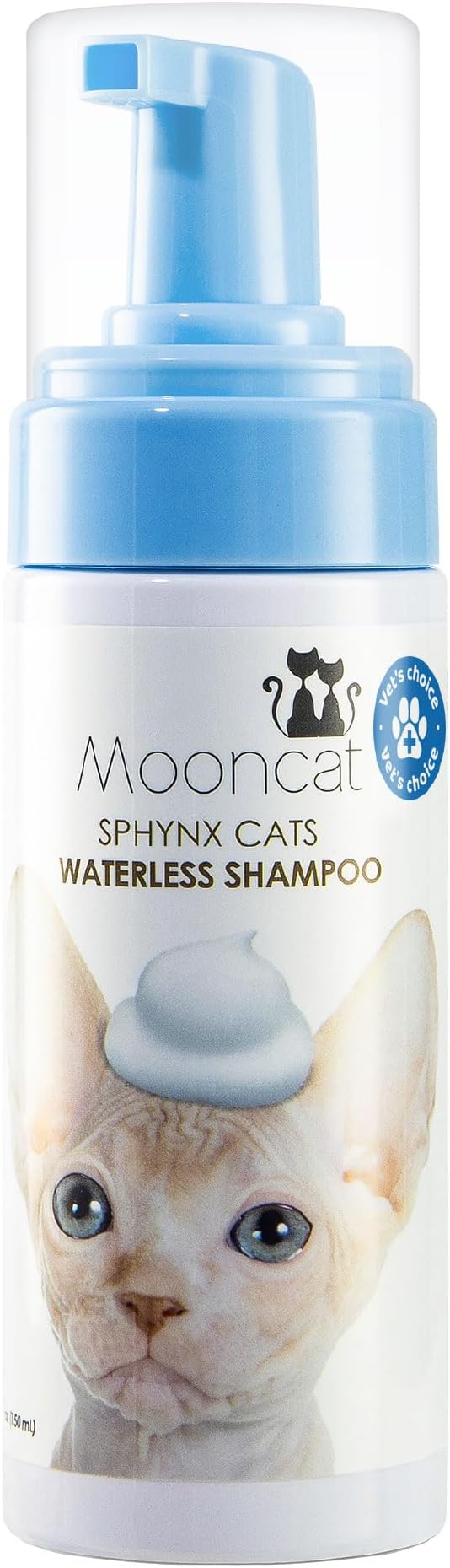 Mooncat Sphynx Cat Waterless Shampoo, Vet Approved No-Rinse Foam - Image 9