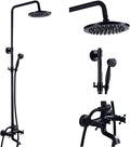 NeierThodore Oil Rubbed Bronze Shower Faucet Set Complete Shower System 8 Rain by NeierThodore
