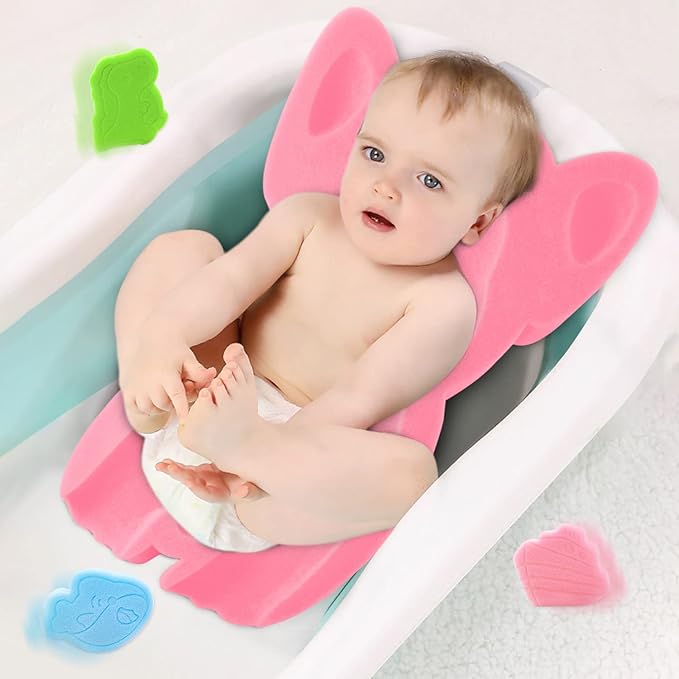 Soft Infant Bath Sponge Elephant Baby Bath Mat Newborn Comfy Foam Skid-Proof - Image 6