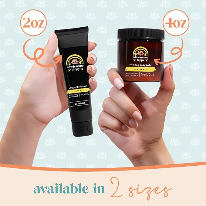 WHOLESOME HIPPY Lemon-Aid Whipped Wonder Balm – Natural Lemon Lime Moisturizer - Image 7