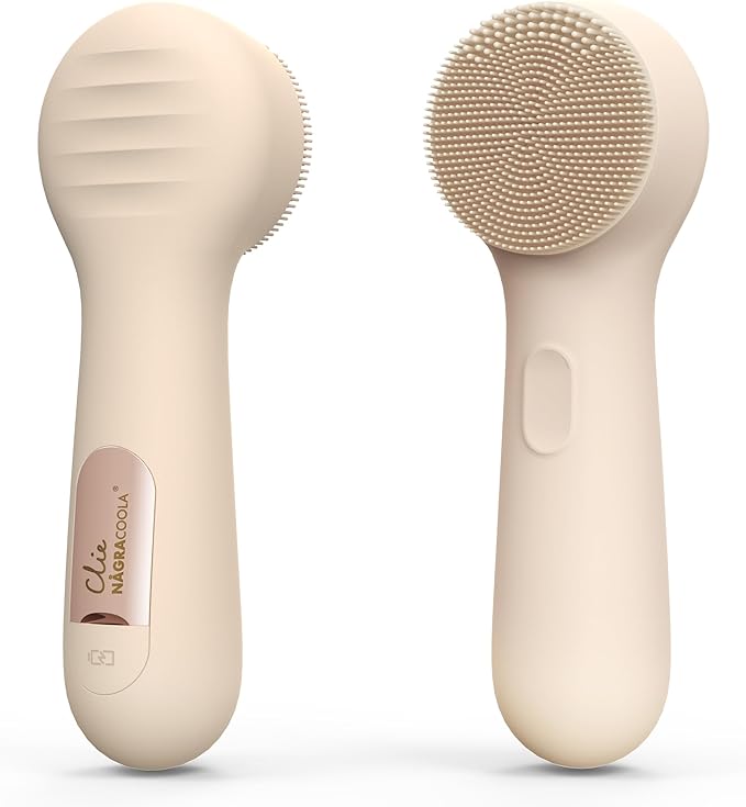 Silicone Face Scrubber, NågraCoola CLIE 2.0 Facial Cleansing Brush, Rechargeable by N%C3%A5graCoola