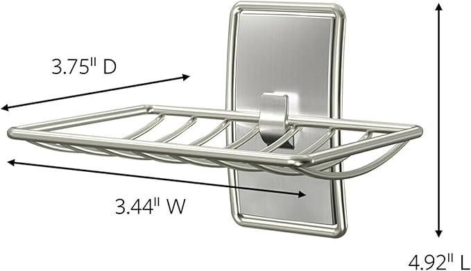 Command Soap Dish for Shower, Damage-Free Hanging, No Tools Soap Holder for - Image 2