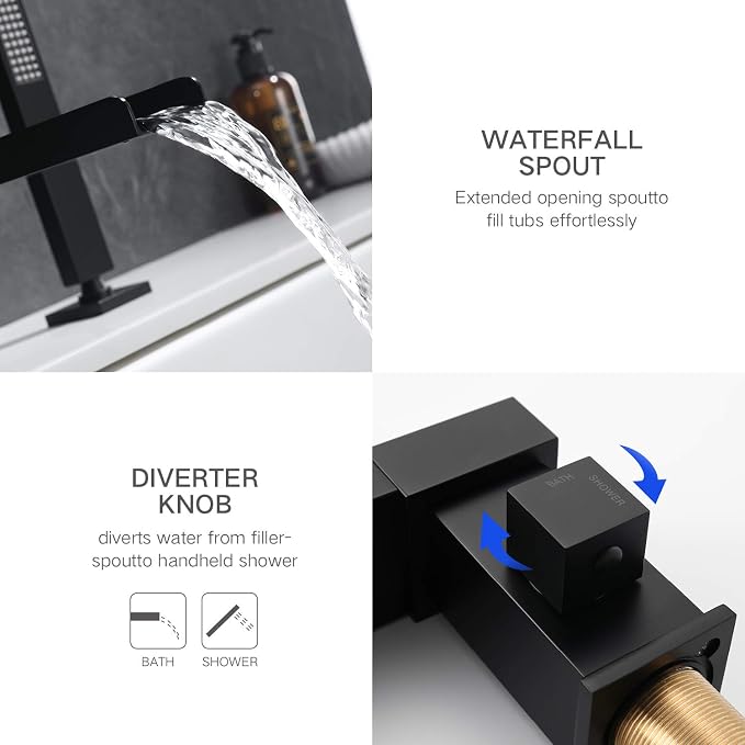 TapLong Waterfall Tub Filler Faucet - Image 3