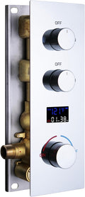 AYIVG Shower Diverter Valve Chrome Solid Brass Pressure Balance Diverter Valve by ToMakeYourBathroomExtraord