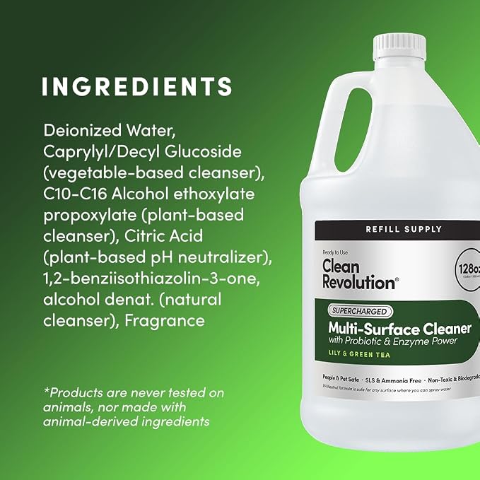 Clean Revolution SuperCharged All Purpose Cleaner, Eco-Friendly & Plant-Based - Image 7