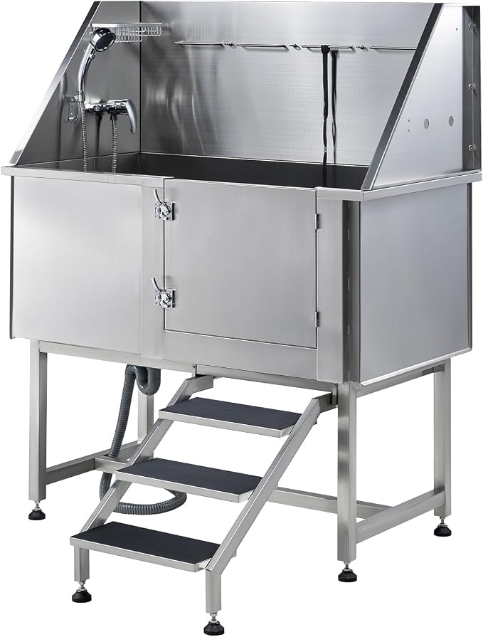Albott 50 Inch Stainless Steel Dog Washing Station - Image 9