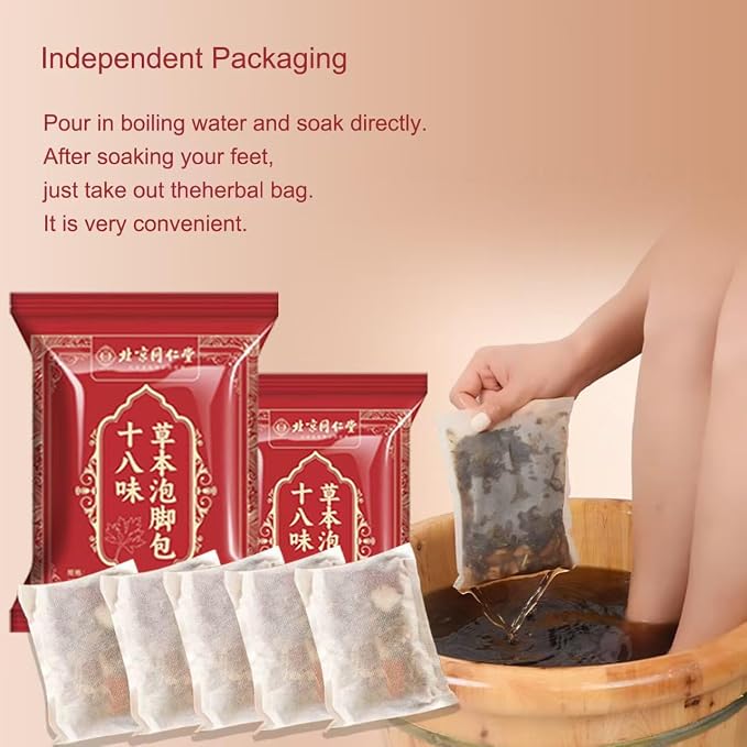 30 PCS Herbal Foot Soak, Foot Bath Herb，Relieve Fatigue, Dispel Cold and Remove - Image 7