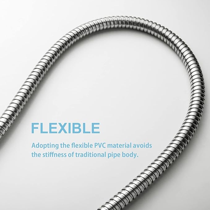 OFFO Shower Hose, 158 in Kink Free Stainless Steel Shower Hose Attachment - Image 5