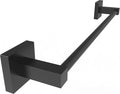 Ruacq Matte Black 21 Inch Single Towel Bar Square Bath Towel Holders Bathroom by Ruacq