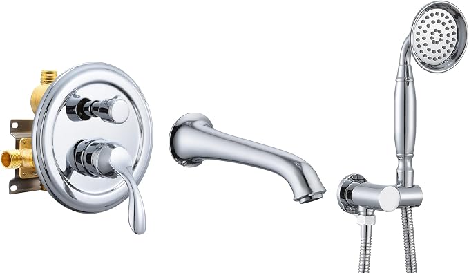 DASAN Antique Wall Mount Tub Filler Faucet by Dasan
