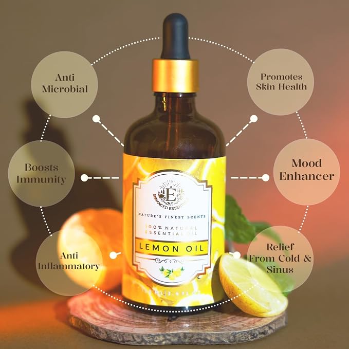Luxurious Lemon Essential Oil by Enhanced Essentials| Organic & Pure| - Image 3