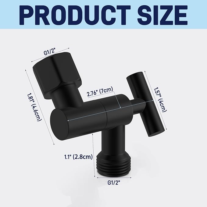 YDmeet All Metal Shower Head Adapter, 360 ° Adjustable Shower Head Extension - Image 6