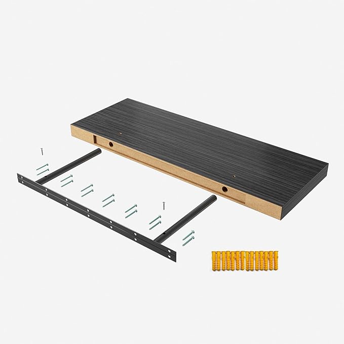 Floating Shelf, 36 in W x 12.75 in D x 2 in H Wooden Floating Wall Shelf - Image 7