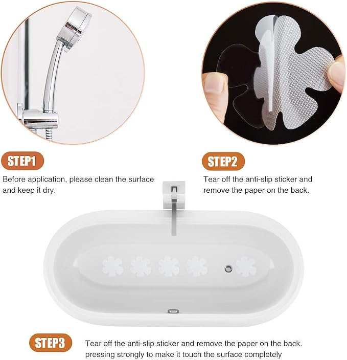 Original 36PCS Transparent Bathtub Stickers Non-Slip, Safety Shower Treads - Image 5
