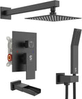 SR SUN RISE 8 Inches All Metal Bathtub and Shower Faucet Combo Shower System by SRSUNRISE