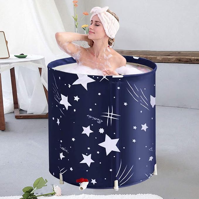 BESTHLS Foldable Bathtub Portable Soaking Bath Tub, Eco-Friendly Bathing Tub by BESTHLS