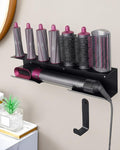 Dyson Airwrap Holder, Aluminum Dyson Airwrap Wall Mount Black by BANJEKT