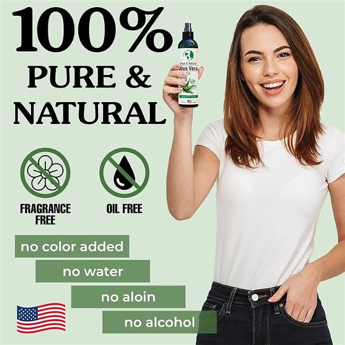 Earth’s Daughter Organic Aloe Vera Gel from Fresh Cut 100% Pure Organic Aloe - Image 2