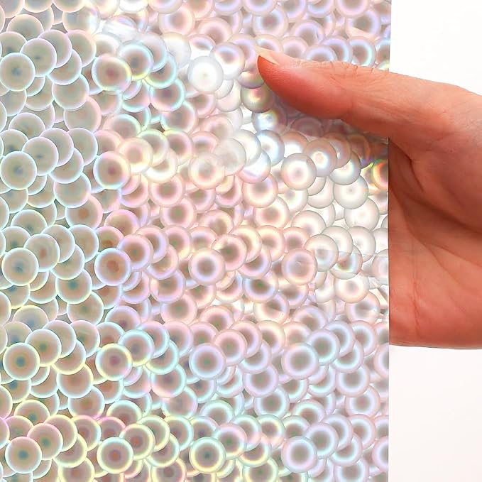 Ga-Geetopia Holographic 3D EVA Shower Curtain Liner Circle, 72x72 Premium by Ga-Geetopia