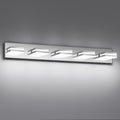 Modern LED Bathroom Lights Fixtures, Stainless Steel Chrome Acrylic Wall by JZEKVN