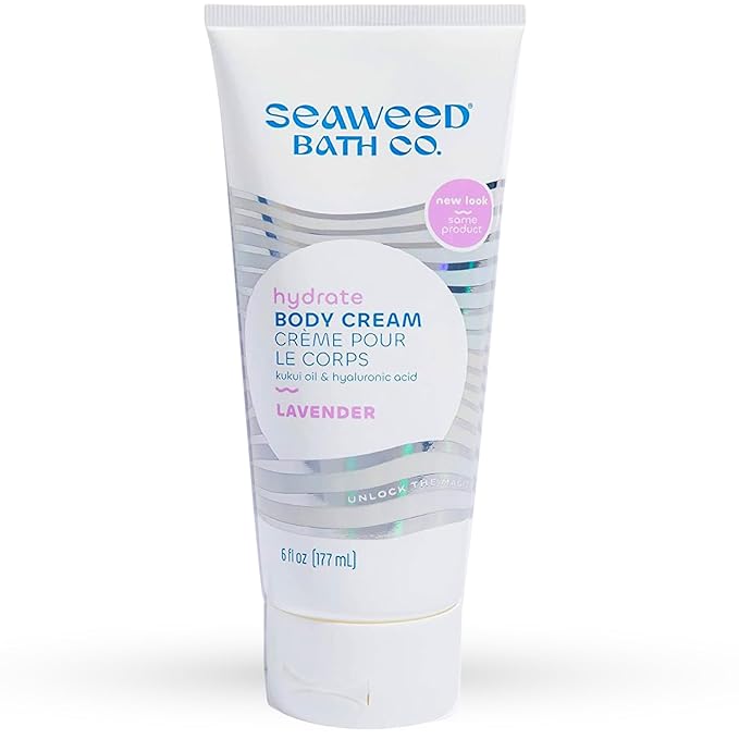 Seaweed Bath Co. Hydrate Body Cream, Lavender Scent, 6 Ounce, Nourishing Hand & by TheSeaweedBathCo