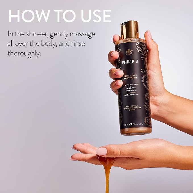 PHILIP B Chai Latte Body Wash 11.5 Fl Oz - Image 4