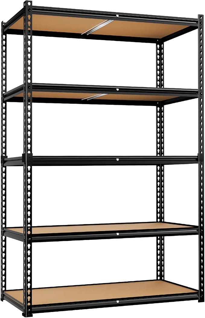 LEVELEVE 5-Tier Storage Shelving Unit, 2020 lbs Capacity, Heavy Duty Adjustable by Enjoyyourlife