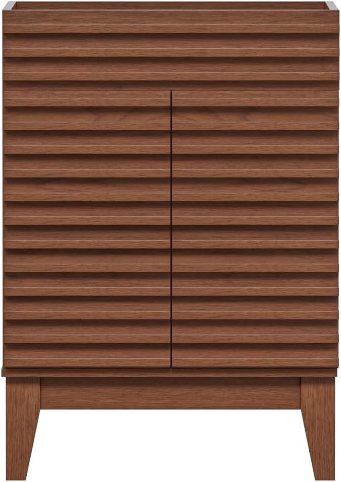 ROOMTEC 24" Bathroom Vanity, Mid-Century Freestanding Bathroom Cabinet Vanity - Image 8