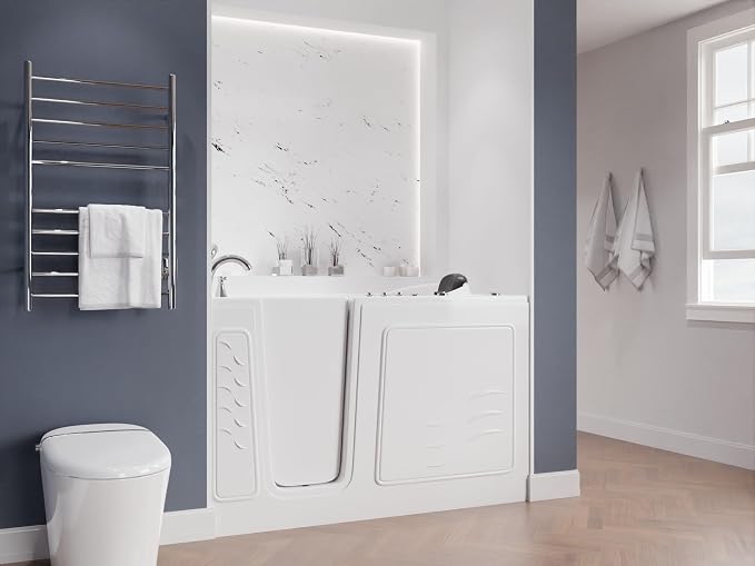 ANZZI Walk-in Tub 30" x 60" Left Drain Quick Fill Walk-In Whirlpool and Air Tub - Image 2